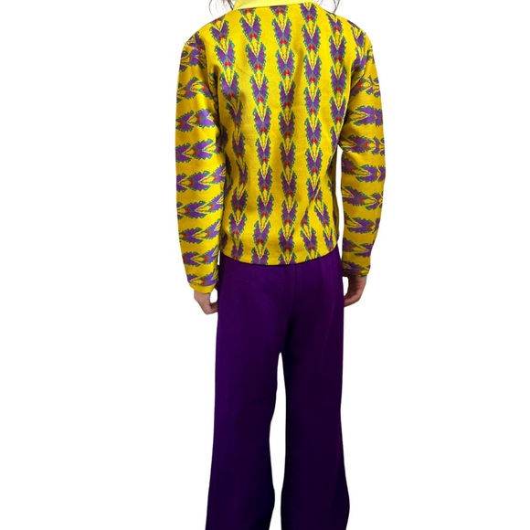 Vibrant Purple Kids Casual Pants - Picture 5 of 5